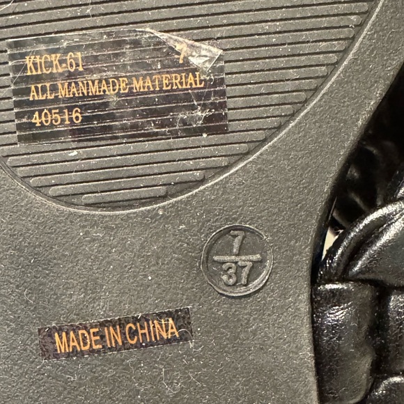 5/$25 Bamboo Woven Cris Cross Sandals - Picture 4 of 5